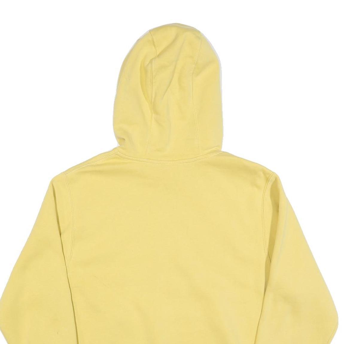 NIKE Mens Yellow Hoodie S Cotton Blend Pullover Casual Sportswear