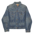 LEVI'S Mens Blue Denim Jacket M Cotton Blend Button Casual Classic Fit