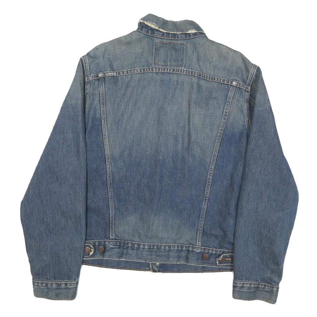 LEVI'S Mens Blue Denim Jacket M Cotton Blend Button Casual Classic Fit