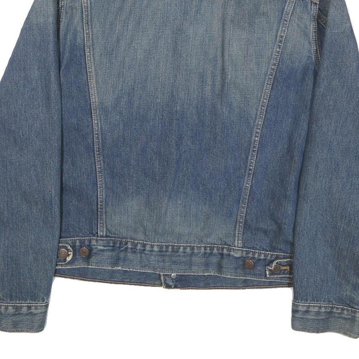 LEVI'S Mens Blue Denim Jacket M Cotton Blend Button Casual Classic Fit