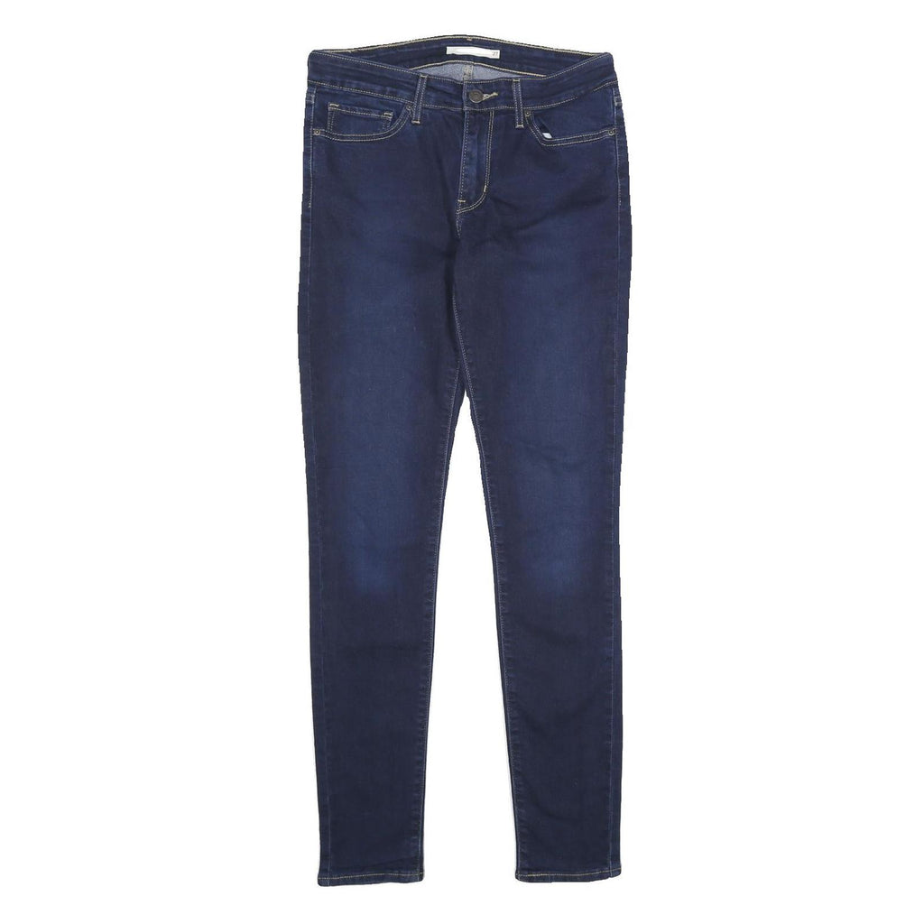 LEVI'S 711 Skinny Womens Jeans Blue Slim Denim Stone Wash W27 L32 Stretch