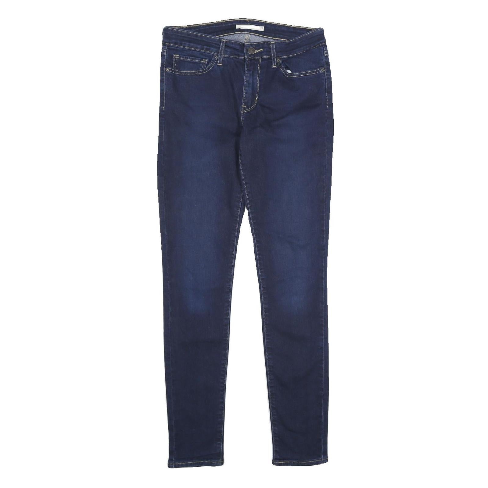 LEVI'S 711 Skinny Womens Jeans Blue Slim Denim Stone Wash W27 L32 Stretch