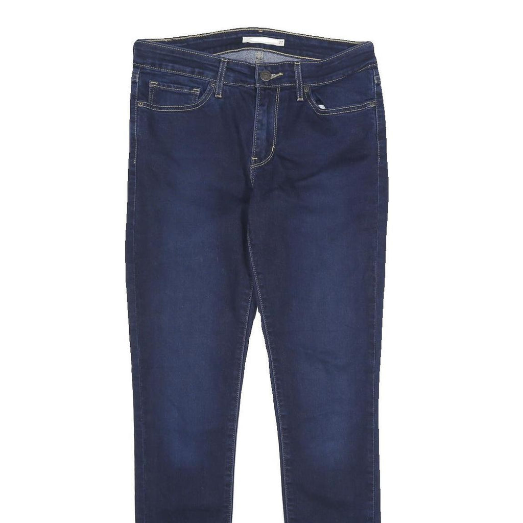LEVI'S 711 Skinny Womens Jeans Blue Slim Denim Stone Wash W27 L32 Stretch