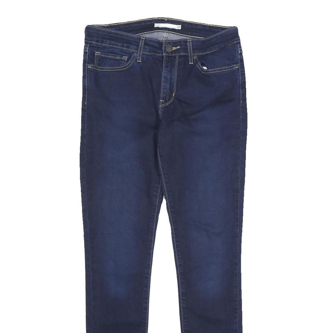 LEVI'S 711 Skinny Womens Jeans Blue Slim Denim Stone Wash W27 L32 Stretch
