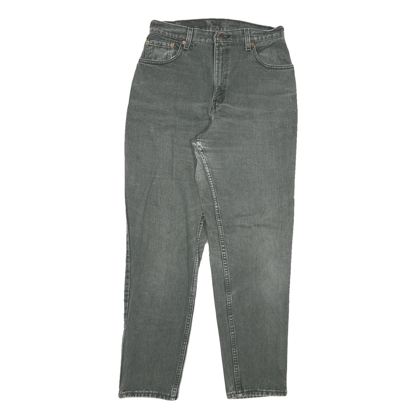 LEVI'S Womens Regular Fit Straight Blue Denim Medium W28 L30 Comfortable Zip