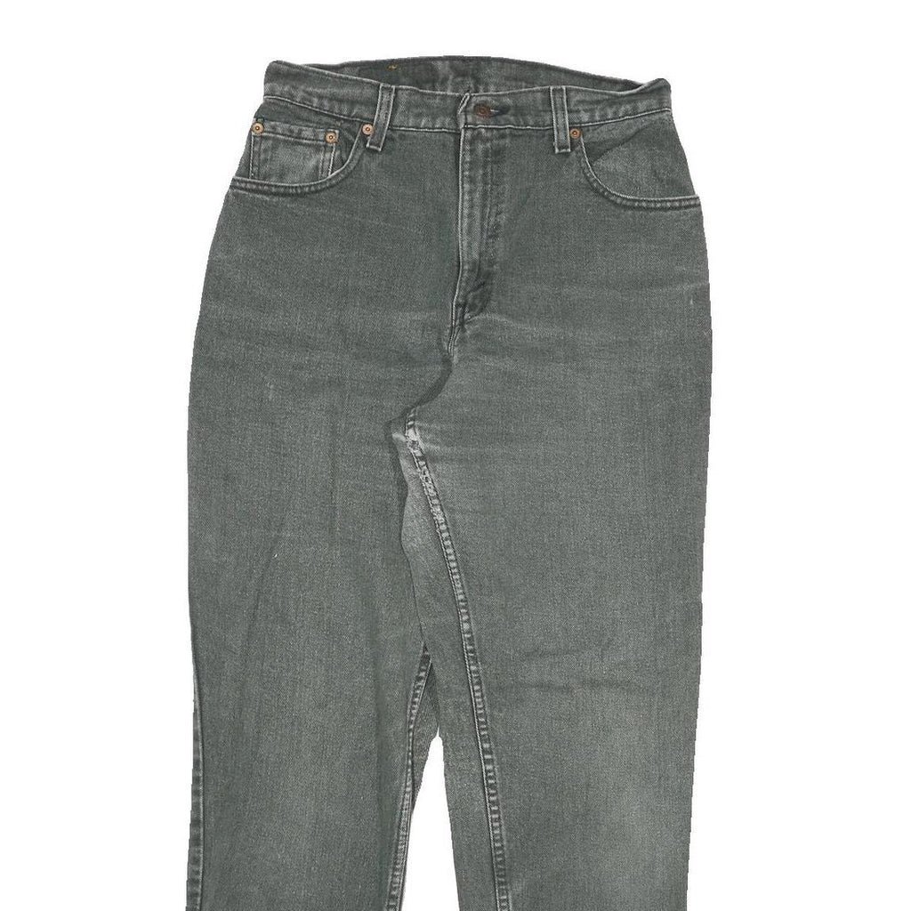 LEVI'S Womens Regular Fit Straight Blue Denim Medium W28 L30 Comfortable Zip