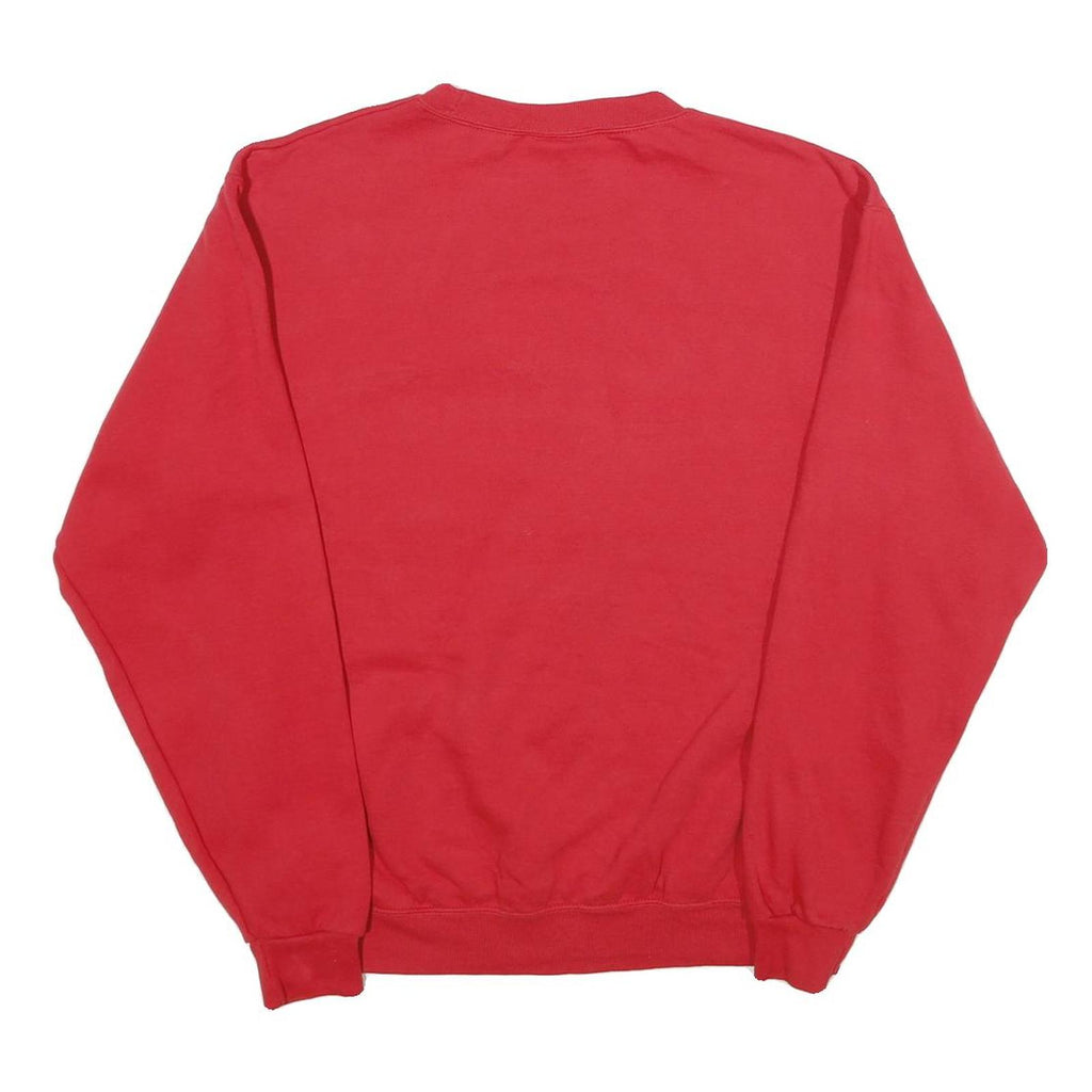 CHAMPION Mens Red University Of Calgary Crew Neck M Cotton Blend Sweatshirt