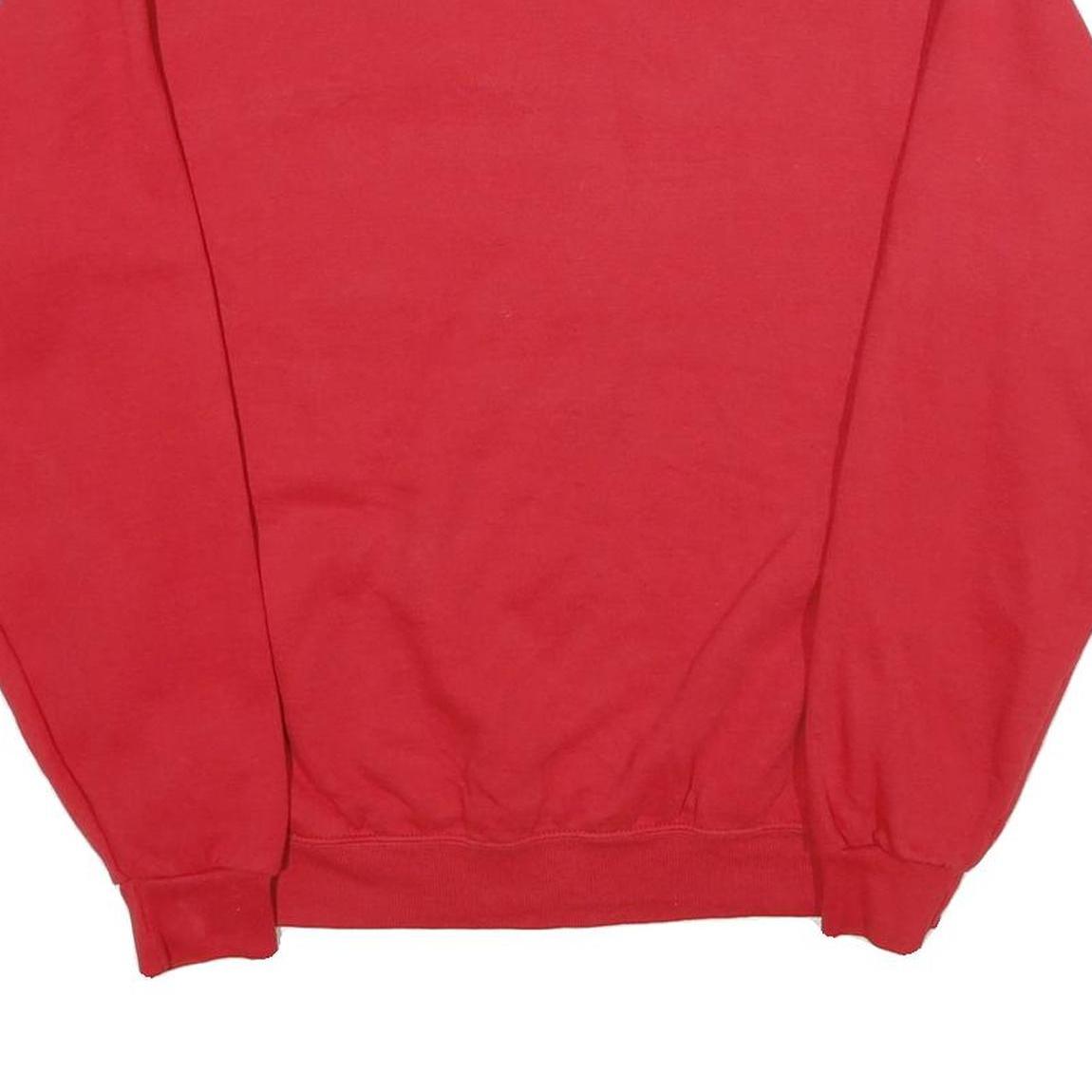 CHAMPION Mens Red University Of Calgary Crew Neck M Cotton Blend Sweatshirt