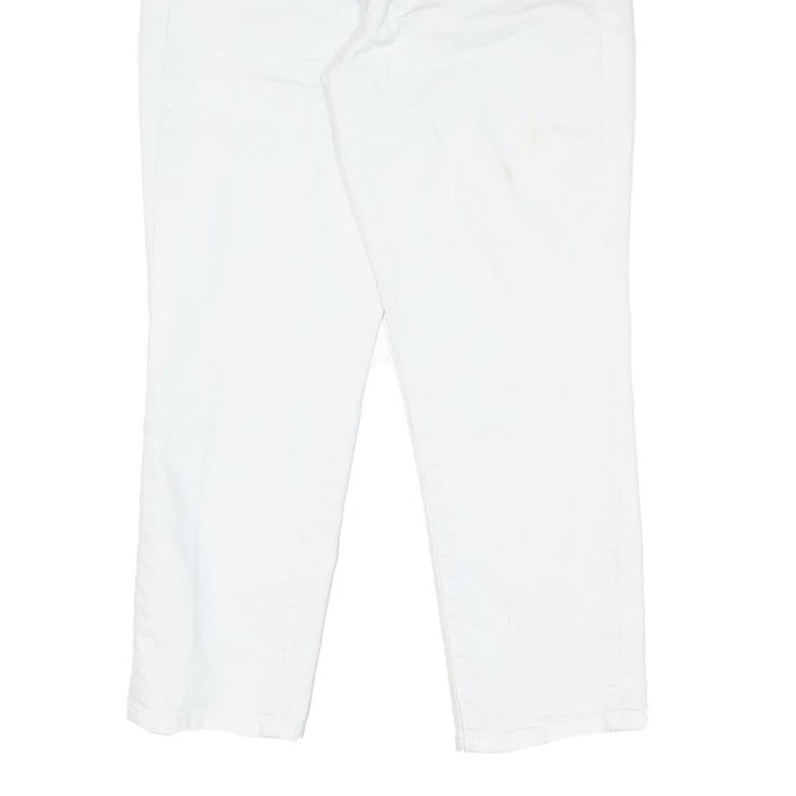 CALVIN KLEIN JEANS Womens Slim White Denim Slim Fit Jeans W29 L24 Stylish Casual