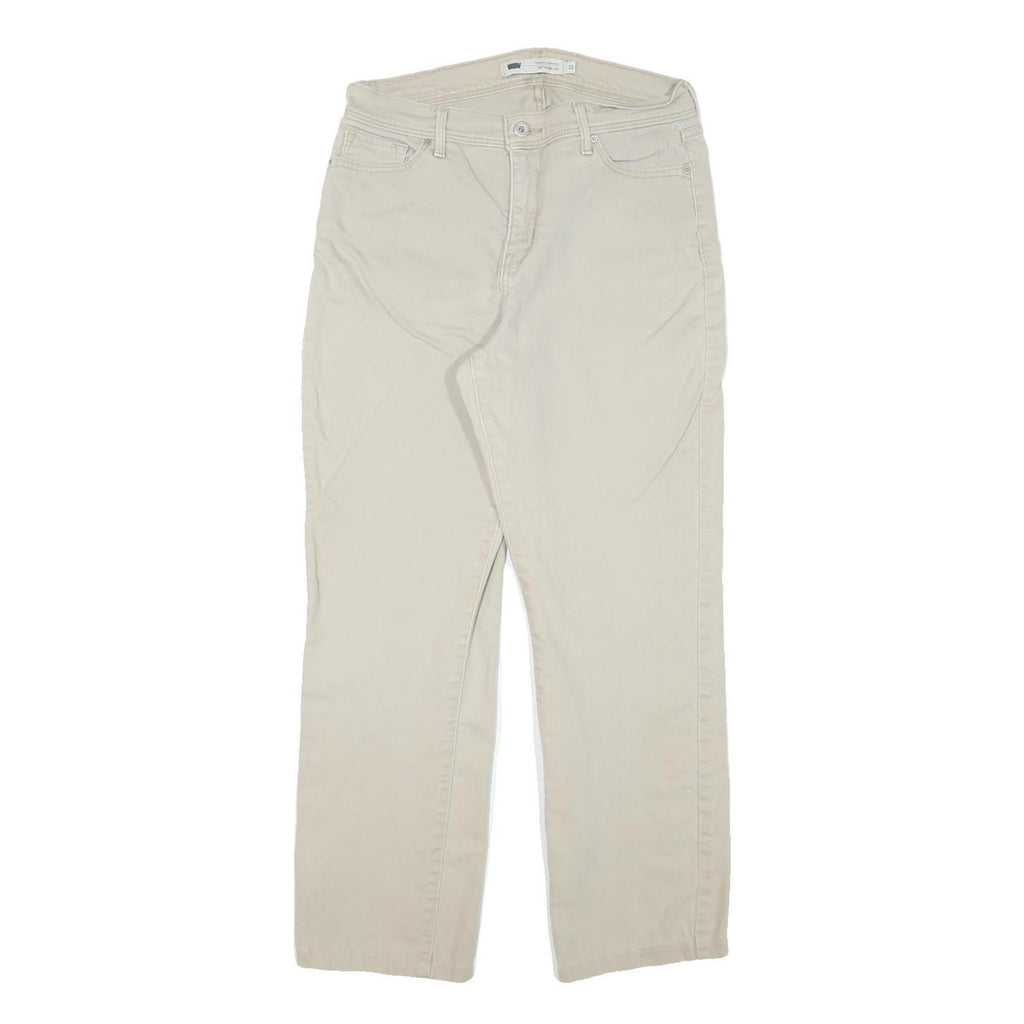 LEVI'S 512 Bootcut Womens Jeans Beige Cotton Blend Regular Fit W29 L27 Stylish