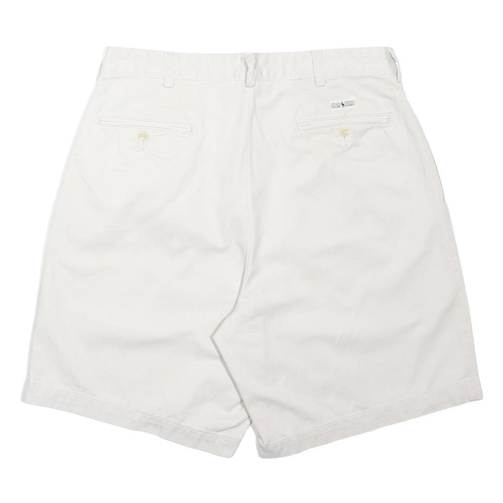 POLO RALPH LAUREN Mens Shorts White Casual M W32 Classic Cotton Blend