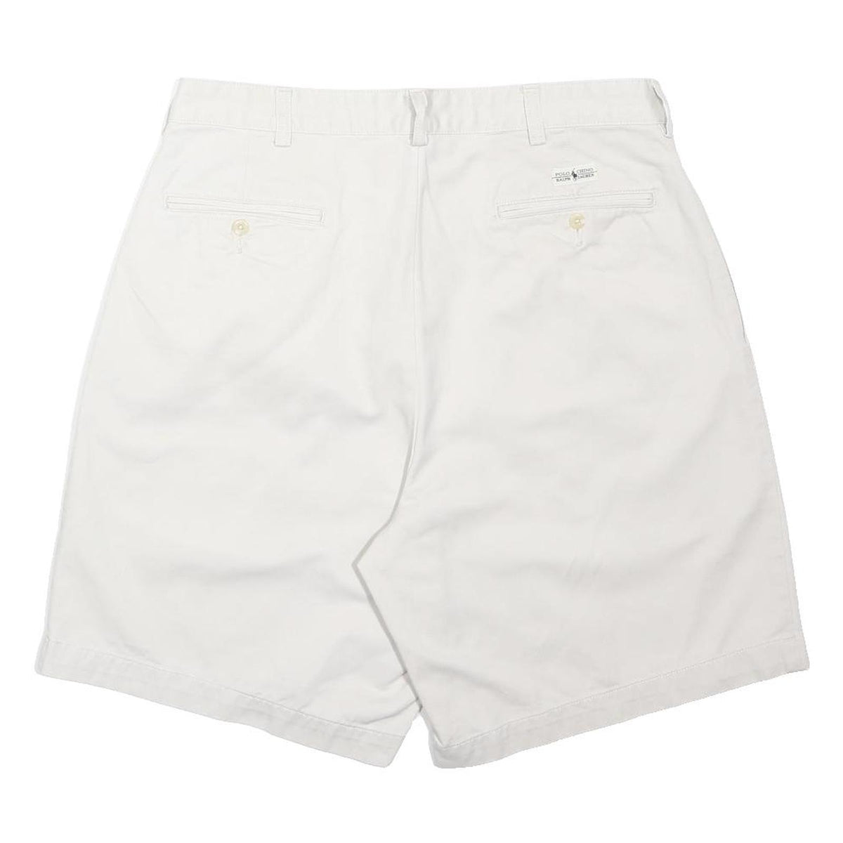 POLO RALPH LAUREN Mens Shorts White Casual M W32 Classic Cotton Blend