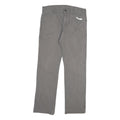 DICKIES Mens Cotton Blend Grey Regular Straight Trousers W36 L34 Workwear Zip