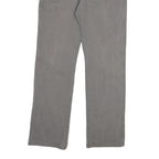 DICKIES Mens Cotton Blend Grey Regular Straight Trousers W36 L34 Workwear Zip