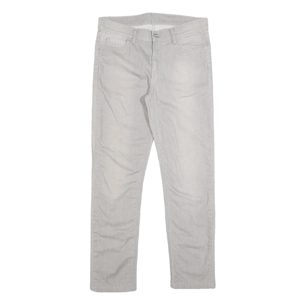 CARHARTT Mens Jeans White Slim Skinny Denim W30 L29 Cotton Blend Zip