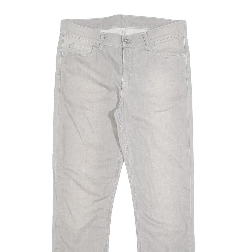 CARHARTT Mens Jeans White Slim Skinny Denim W30 L29 Cotton Blend Zip