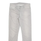 CARHARTT Mens Jeans White Slim Skinny Denim W30 L29 Cotton Blend Zip