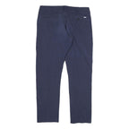 LEVI'S Mens Cotton Navy Regular Fit Straight Leg Trousers W32 L28 Casual Smart