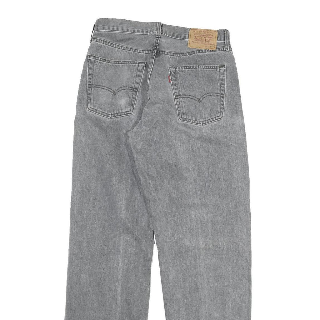 LEVI'S Mens Regular Grey Denim Button Jeans W30 L33 Classic Fit Casual Wear