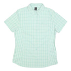 JACK WOLFSKIN Womens Blue Shirt UK 12 Short Sleeve Polyester Blend Casual