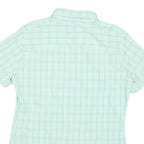 JACK WOLFSKIN Womens Blue Shirt UK 12 Short Sleeve Polyester Blend Casual