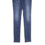 TOMMY JEANS Womens Slim Blue Denim Light Wash Jeans W31 L34 Stylish Comfortable