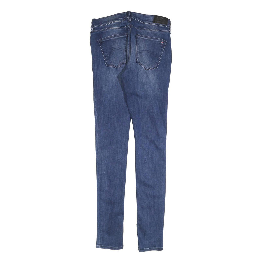 TOMMY JEANS Womens Slim Blue Denim Light Wash Jeans W31 L34 Stylish Comfortable