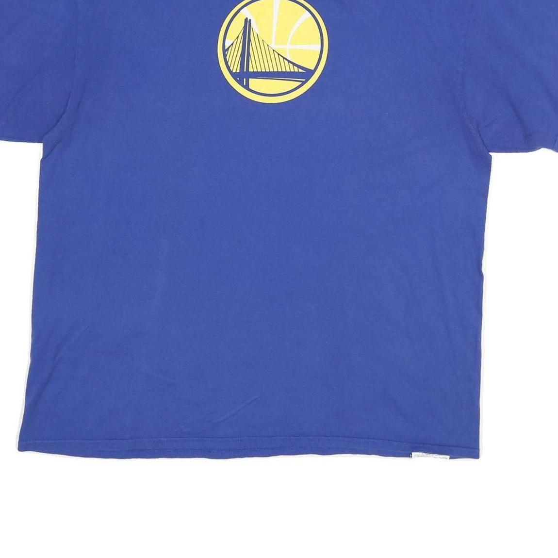 MAJESTIC Mens Blue Golden State Warriors T-Shirt XL Short Sleeve Crew Neck