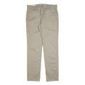 LEVI'S Mens Cotton Blend Beige Regular Straight Trousers W34 L34 Classic Fit