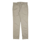 LEVI'S Mens Cotton Blend Beige Regular Straight Trousers W34 L34 Classic Fit