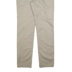 LEVI'S Mens Cotton Blend Beige Regular Straight Trousers W34 L34 Classic Fit