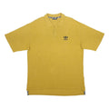 ADIDAS Mens Yellow Polo Shirt XL Cotton Blend Casual Basic Comfort