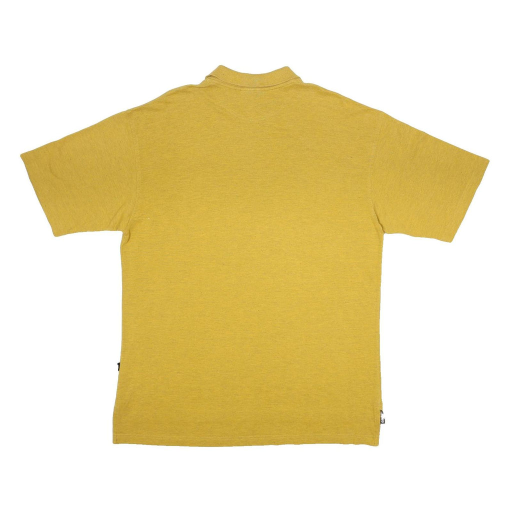 ADIDAS Mens Yellow Polo Shirt XL Cotton Blend Casual Basic Comfort