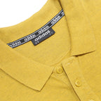 ADIDAS Mens Yellow Polo Shirt XL Cotton Blend Casual Basic Comfort