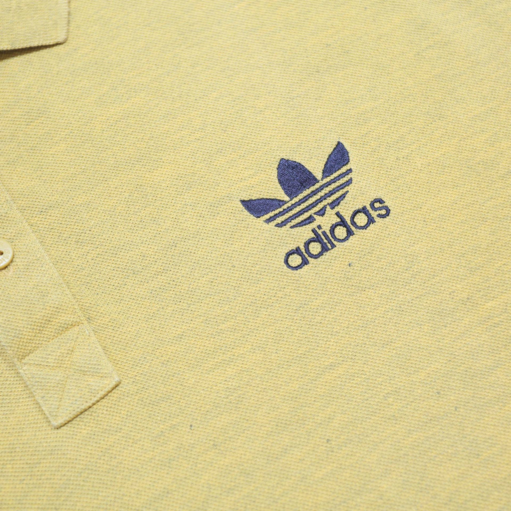 ADIDAS Mens Yellow Polo Shirt XL Cotton Blend Casual Basic Comfort