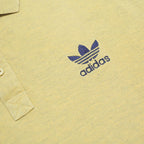 ADIDAS Mens Yellow Polo Shirt XL Cotton Blend Casual Basic Comfort