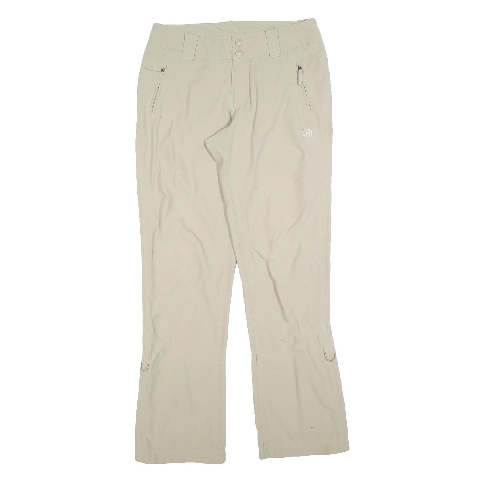 THE NORTH FACE Womens Beige Polyester Blend Regular Fit Trousers W30 L32 Outdoor
