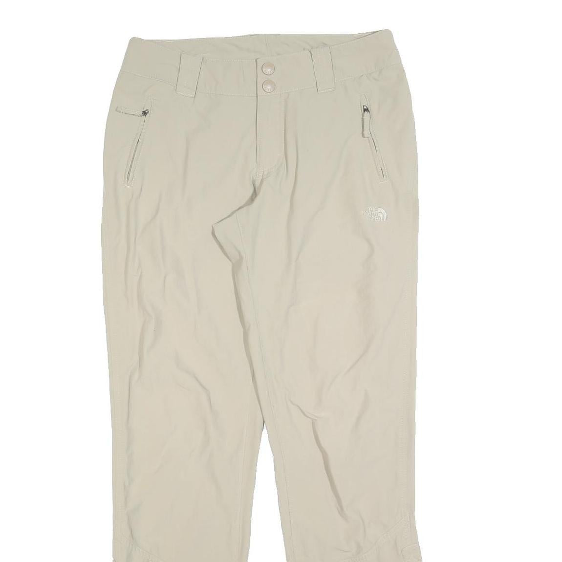 THE NORTH FACE Womens Beige Polyester Blend Regular Fit Trousers W30 L32 Outdoor