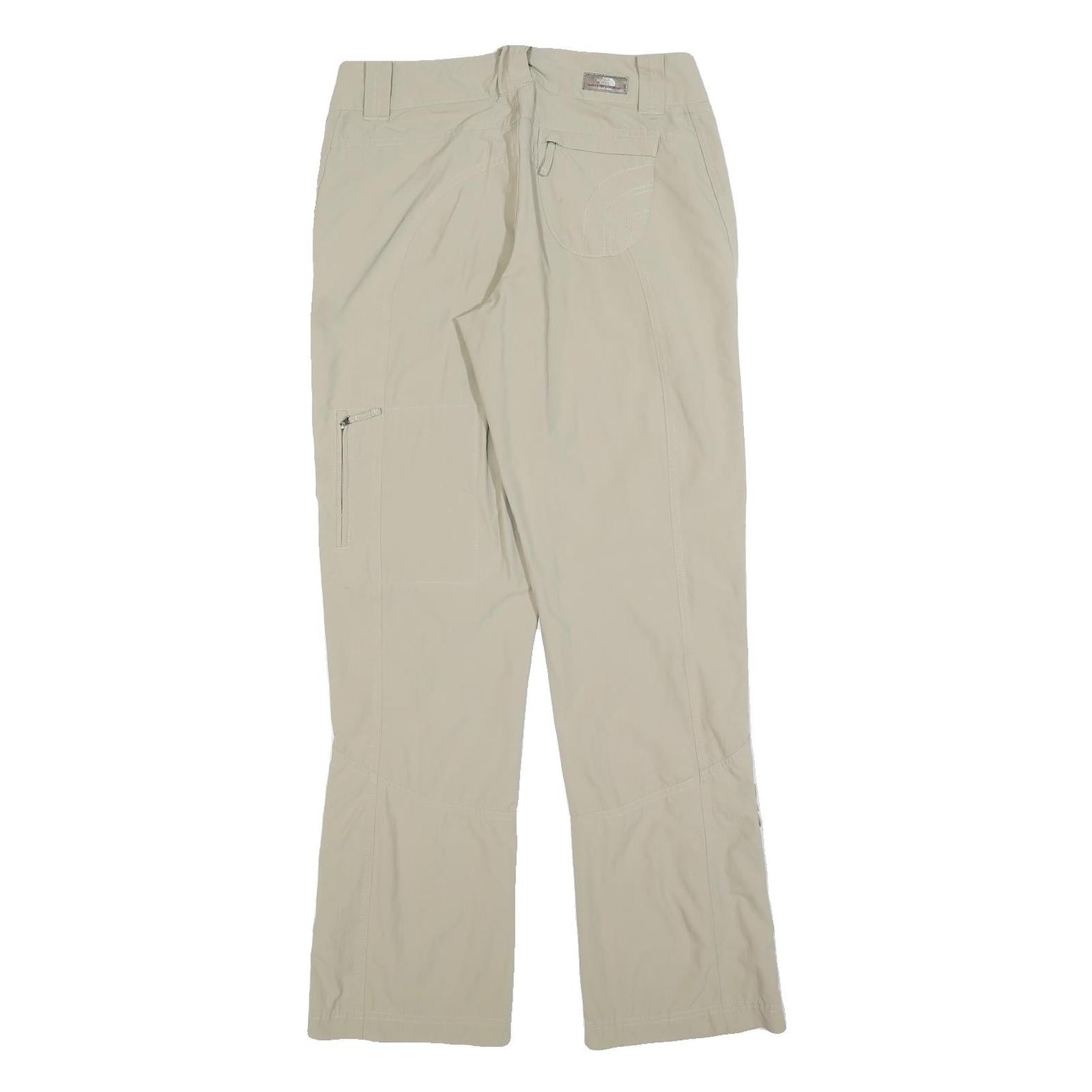THE NORTH FACE Womens Beige Polyester Blend Regular Fit Trousers W30 L32 Outdoor