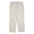 CARHARTT Mens Relaxed Beige Cotton Blend Cargo Trousers W36 L34 Workwear