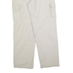 CARHARTT Mens Relaxed Beige Cotton Blend Cargo Trousers W36 L34 Workwear