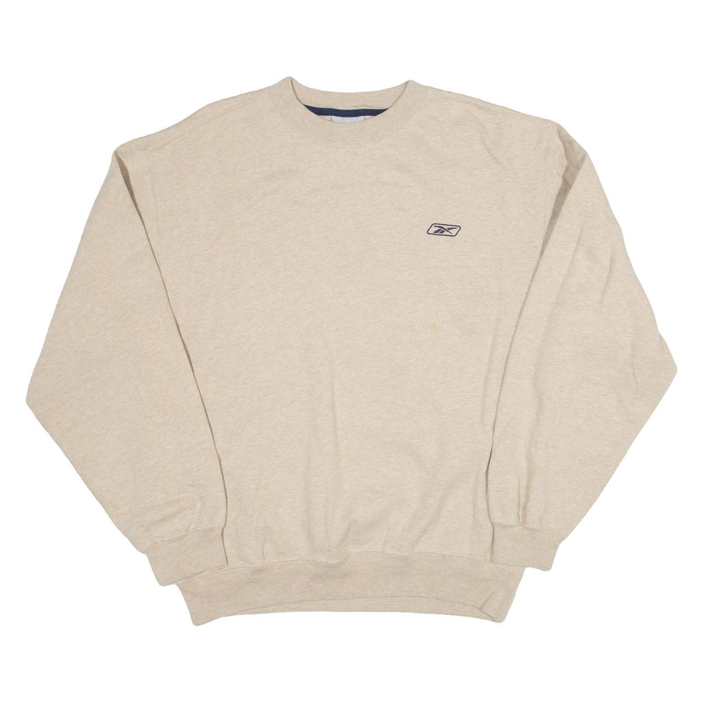 REEBOK Womens Sweatshirt Beige M