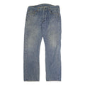 LEVI'S 501 Mens Jeans Blue Regular Straight Denim Medium W35 L30 Classic Button