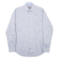 TOMMY HILFIGER Fitted Mens Formal Shirt Blue Long Sleeve M
