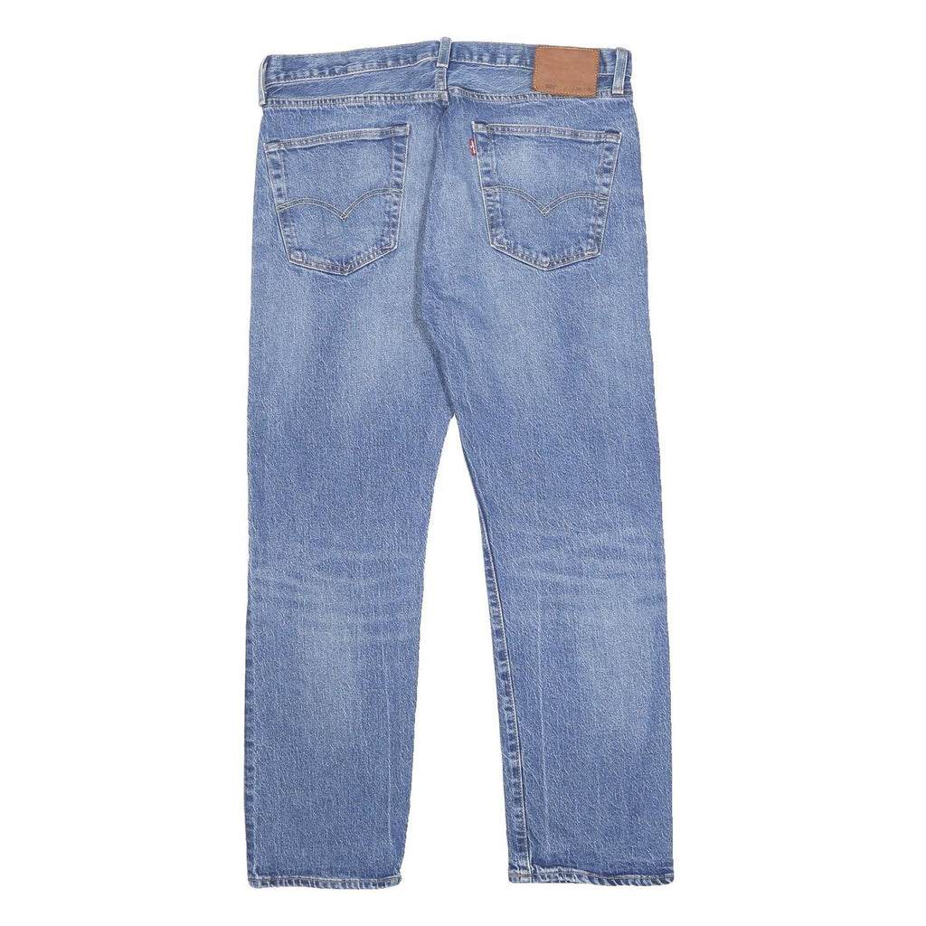 LEVI'S 501 Big E Mens Jeans Blue Regular Straight Denim Medium W36 L30 Button