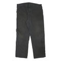 DICKIES Mens Black Regular Fit Straight Leg Cotton Blend Trousers W40 L32