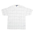NAUTICA Mens Polo Shirt White Check L