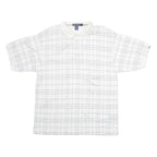 NAUTICA Mens Polo Shirt White Check L