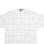 NAUTICA Mens Polo Shirt White Check L
