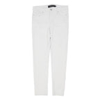 CALVIN KLEIN JEANS Womens Cotton Blend White Slim Skinny Trousers W28 L27